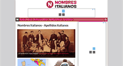 Desktop Screenshot of nombres-italianos.com